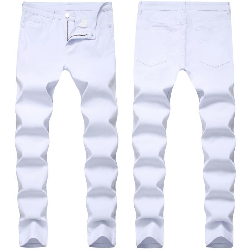 mens white skinny trousers