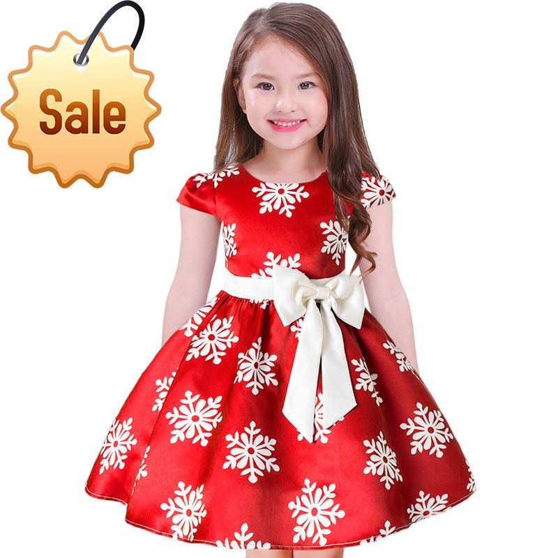 childrens red christmas dress