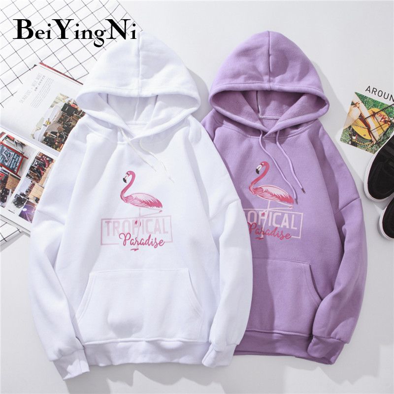 Compra Tamaño Beiyingni Sudaderas, Hoodies Plus Fleece Con Capucha Gruesa  Capucha Mujer Otoño Invierno De La Historieta Del Flamenco Impreso Con  Capucha T200722 Barato | Entrega Rápida Y Calidad | Es.Dhgate