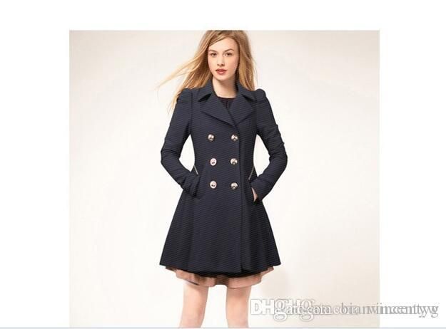 2018 Nueva otoño invierno de lana de las mujeres Prendas de abrigo abrigos atractiva delgada