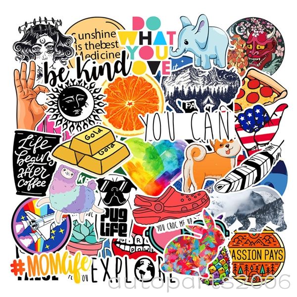 2020 Creative Travel Stickers Vintage Adhesive Label Car Luggage Stickers Skateboard Decals From Autoparts2006 2 12 Dhgate Com