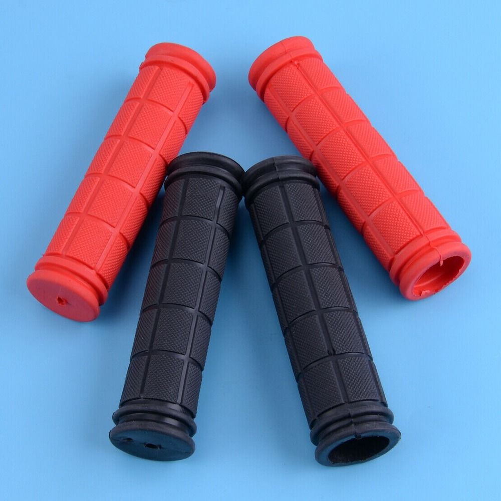 1 Pair Bicycle Handlebar Rubber Grips Durable Rubber Handlebar End Grips