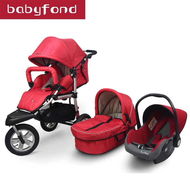 3 in 1 Luxury Baby Stroller Travel System With Car Seat, Bassinet - FR –  BellaBabyStrollers.com