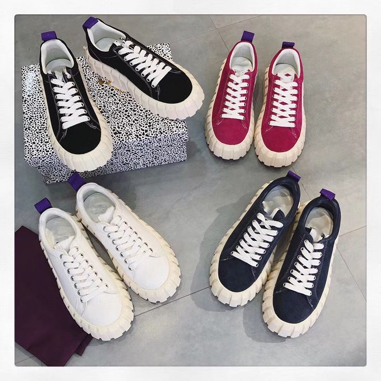 thick sole canvas shoes