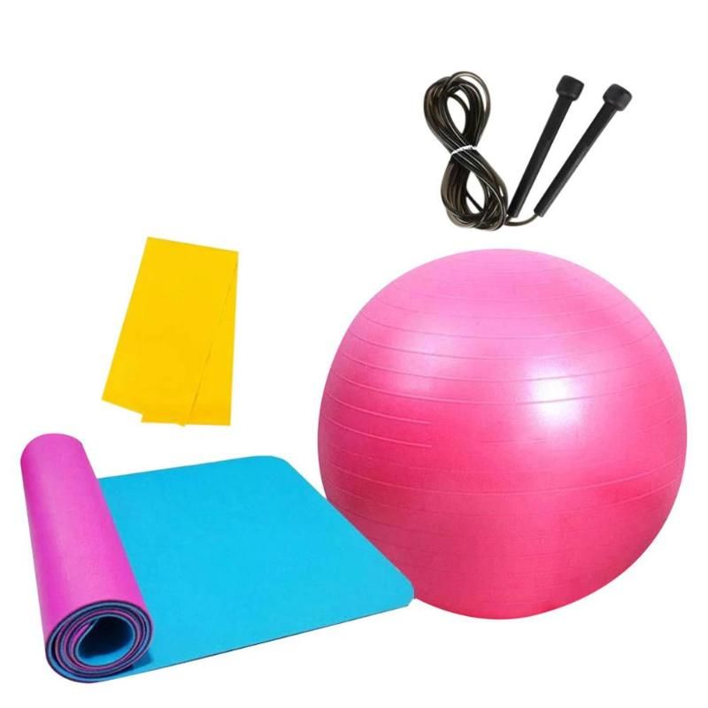 yoga mat and ball