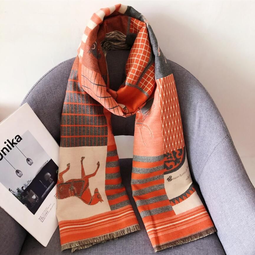 big check scarf