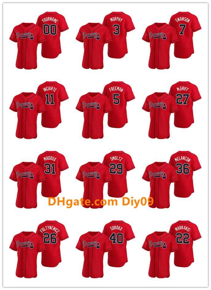 red women's braves jersey