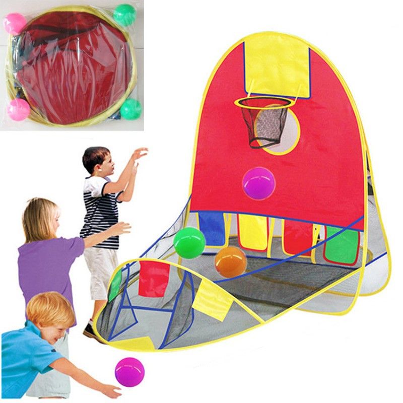 OTRESS Kids Foldable Out/Indoor Sports Basketball Shooting Tent Toys ...