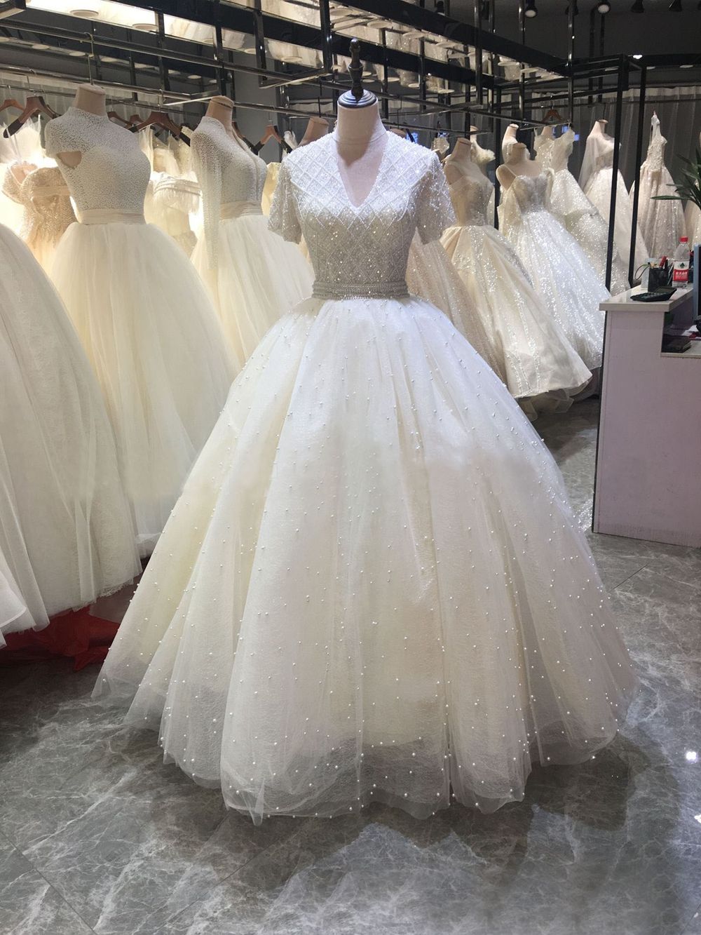 Shining Cinderella Wedding Dress Ball 
