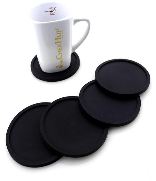 2020 Silicone Drink Coaster Non Slip Rubber Coasters Cup Dish Mats