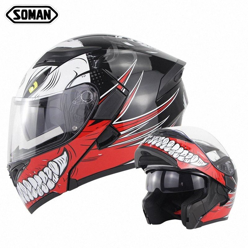 Acquistare Soman Flip Face Up Visiera Caschi Personalizzati Dot Casco  Modulare Del Motociclo Casco Integrale Men Cool Racing Moto Capacete Casco  KJJP # Economico | Consegna Veloce E Qualità | DHgate Italy