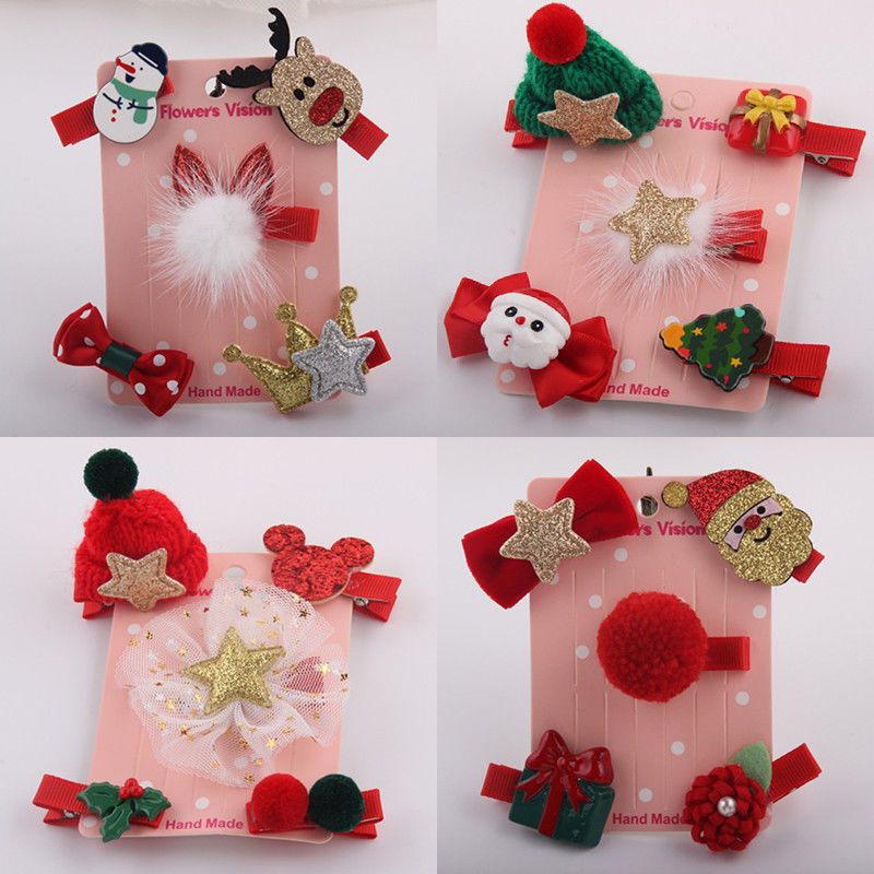 Christmas Mini Hair Clips Kids Baby Girls Plastic Hairpins Clamp Cute Hair Clip Shop Christmas Ornaments Shop Decorations For Christmas From Highqualityok4 41 16 Dhgate Com