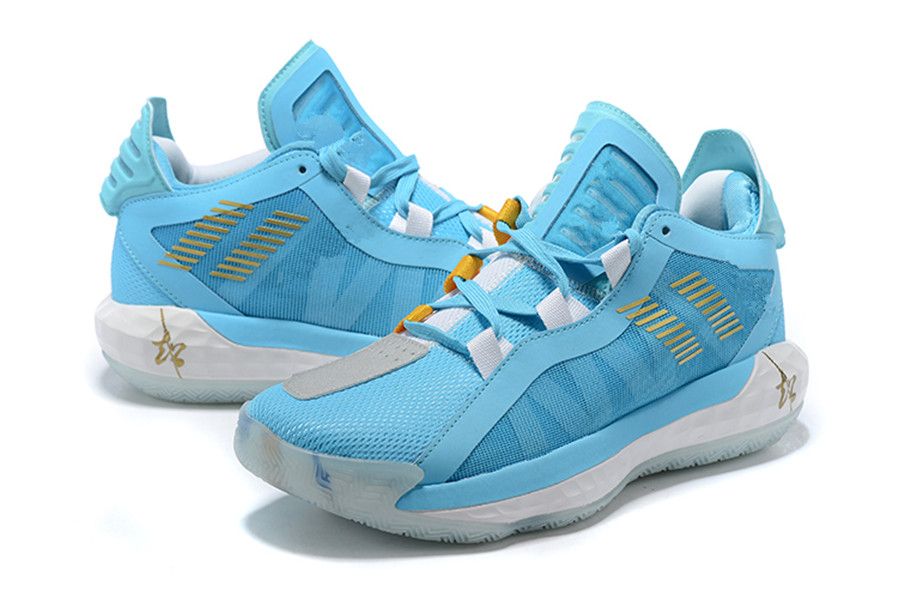 damian lillard blue shoes