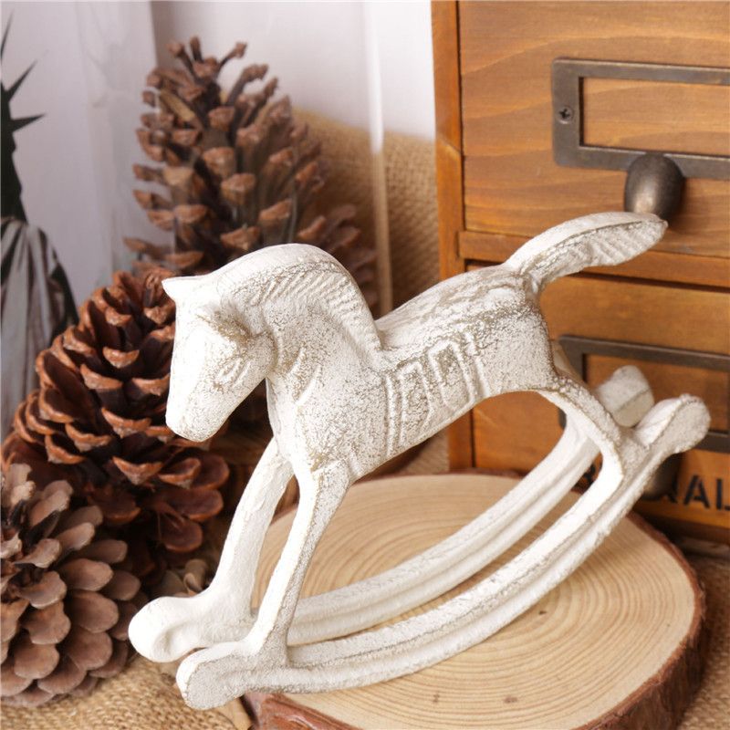 metal rocking horse