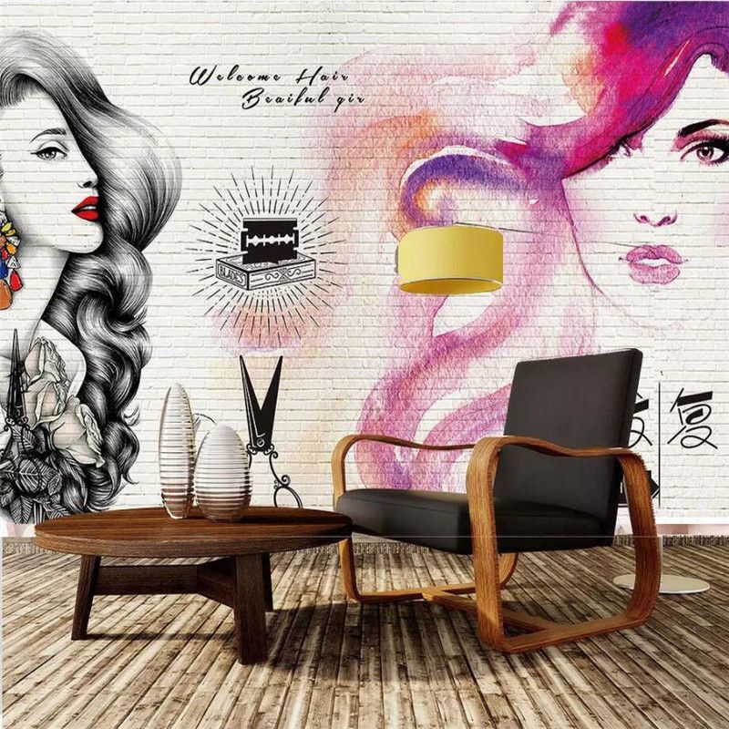 Wallpapers Retro Vintage Hair Salon Background Image Wall Barber Custom 3D Po Wallpaper1 Wallpapers Retro Vintage Hair Salon Background Image Wall Barber Custom 3D Po Wallpaper1