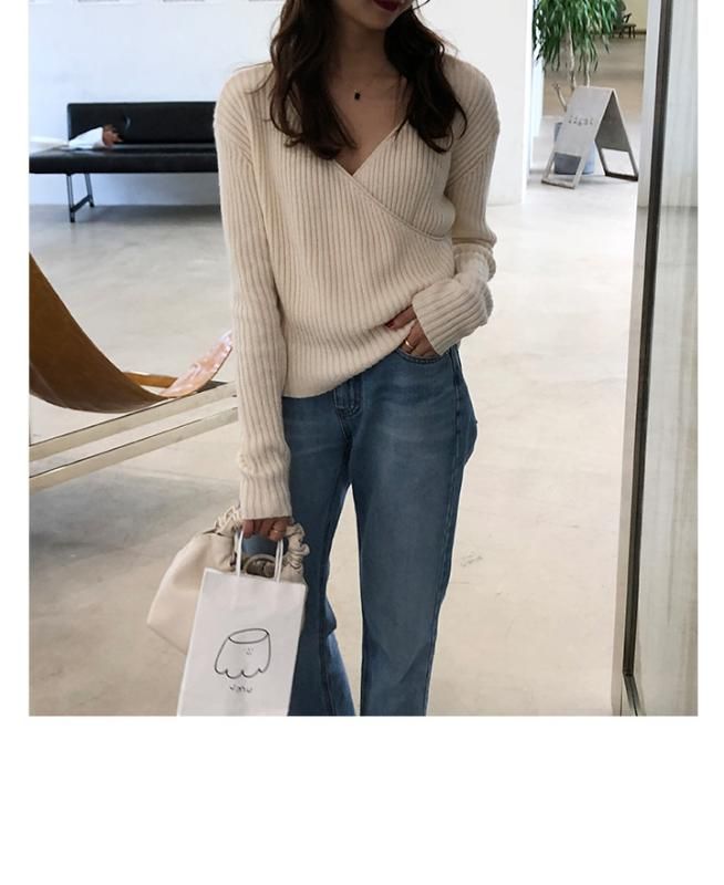 wrap over sweater