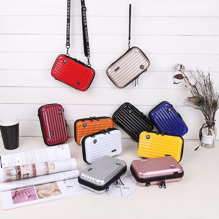 mini leather suitcase