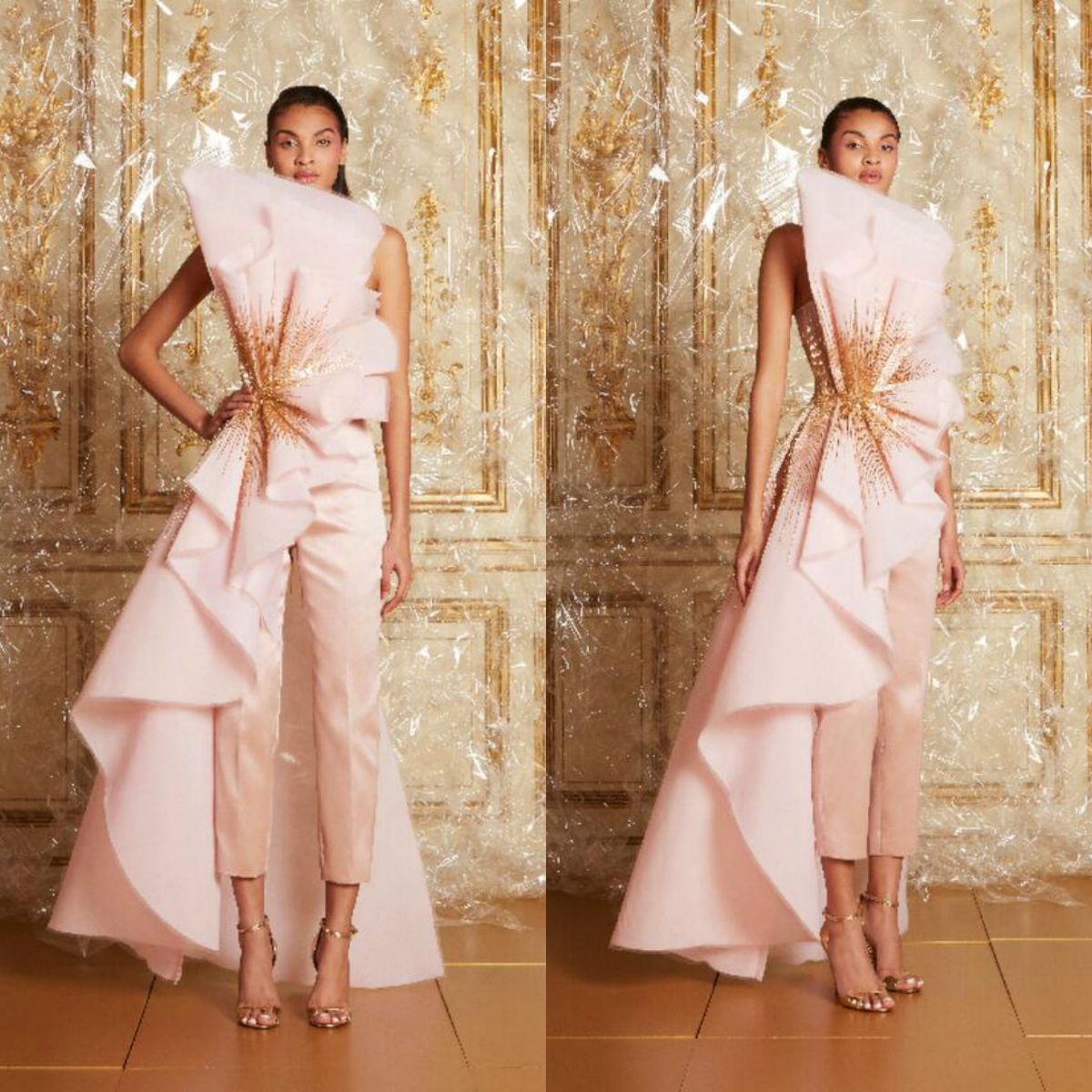 light pink formal jumpsuit