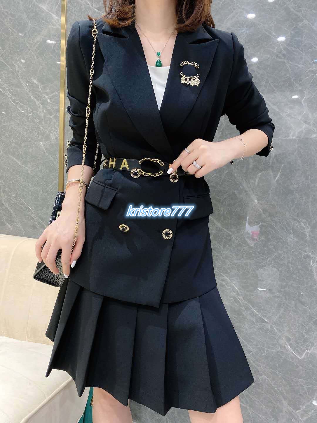 girls blazer and skirt set