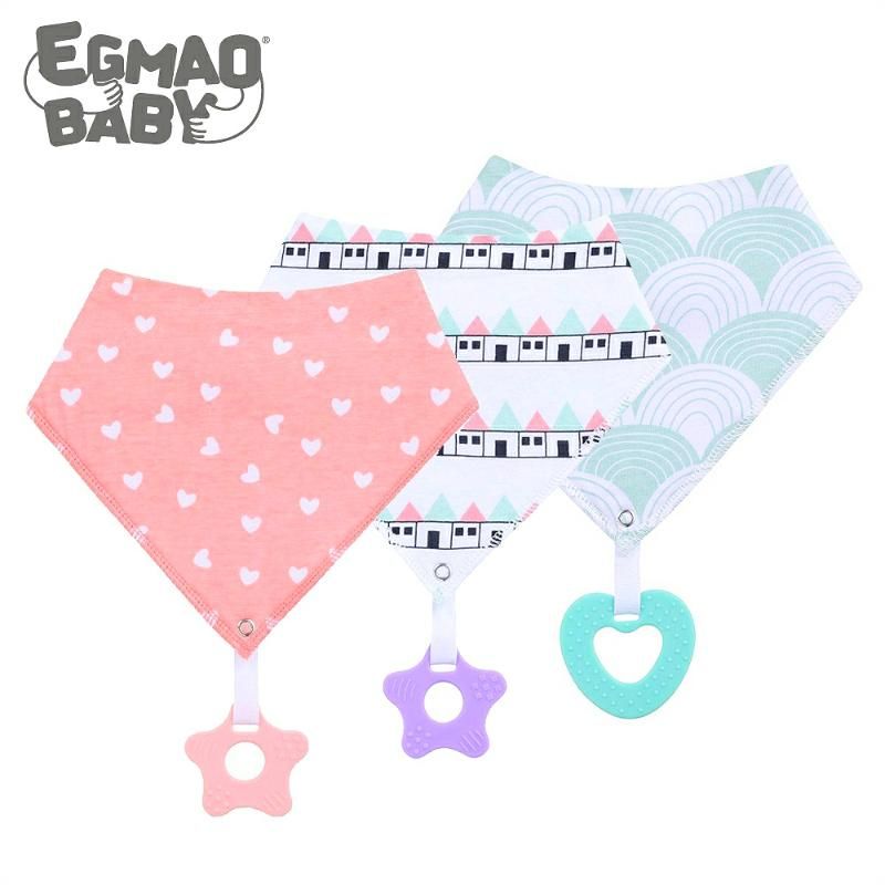 dribble bibs with teether