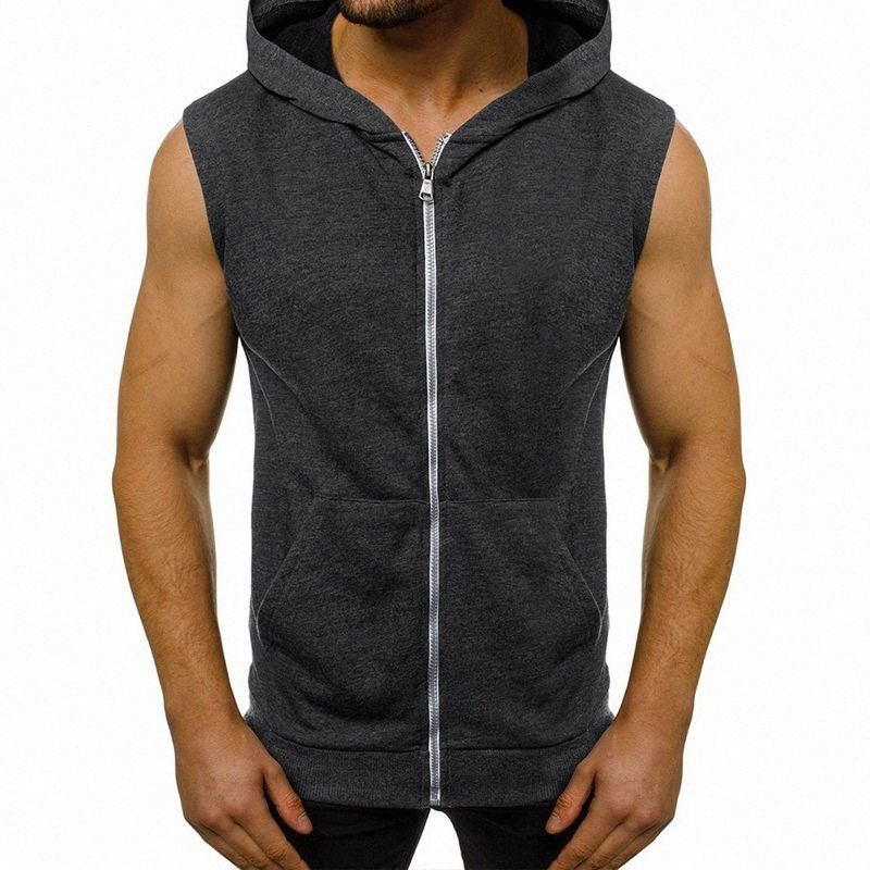 Compra Hombres De Fitness Sudaderas Con Capucha Sin Mangas Sin Mangas  Camiseta Masculina Del Entrenamiento Postal Con Capucha Chaleco Deporte  Singlete Undershirt Camiseta Tirantes Hombre 8Hz4 # Barato | Entrega Rápida  Y