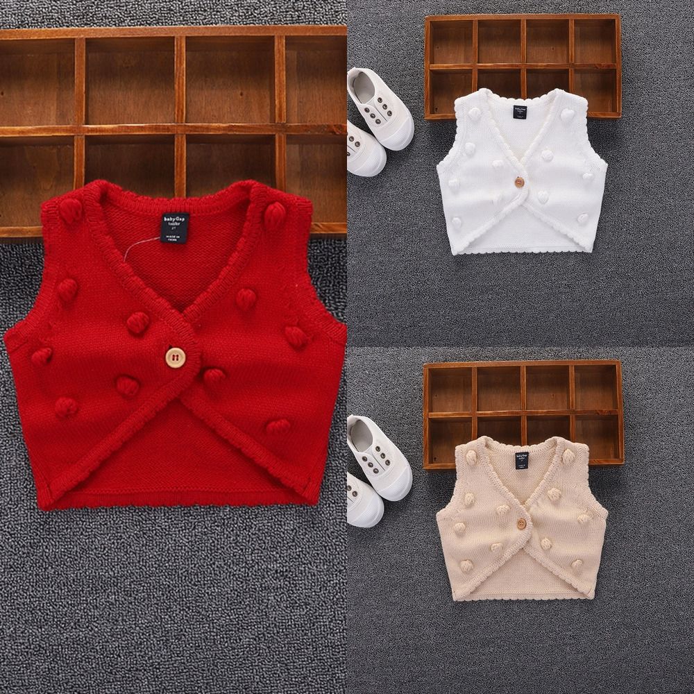 baby girl red vest