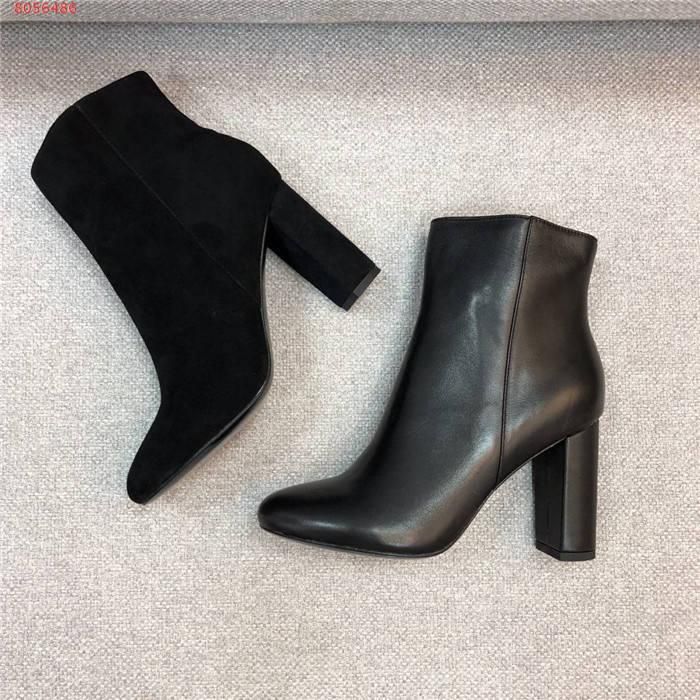 comfortable black booties with heel