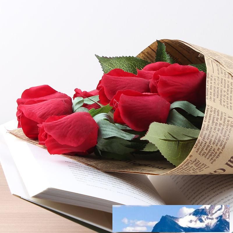 2020 Real Touch Elegant Pu Rose Simulation Latex Decorative Flower Bouquet Flowers For Wedding Centerpieces Decorations Artificial From Freelady 1 38 Dhgate Com