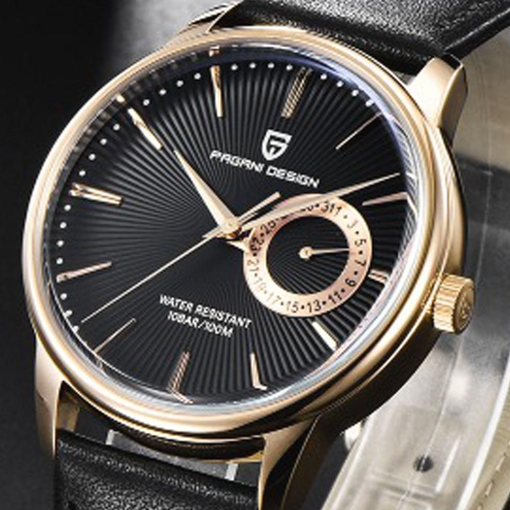 black dial digital watch