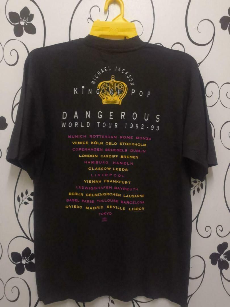 1992 Michael Jackson Dangerous World Tour T-Shirt Designed & Sold
