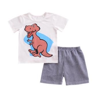 # 2 del ragazzo del bambino Dinosaur vestiti Set