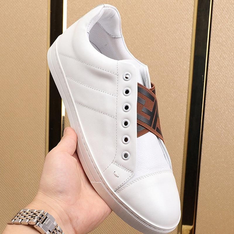 mens white leather slip ons