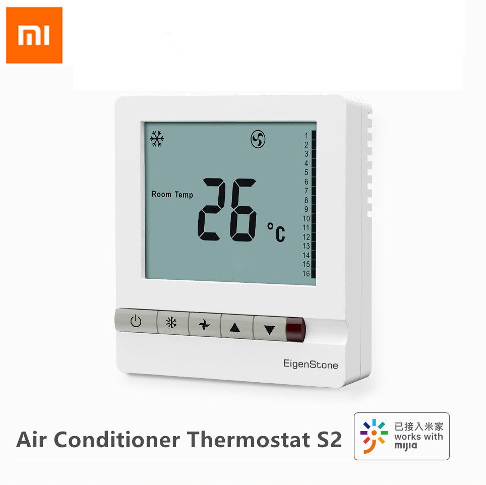 Xiaomi Aqara Eigenstone Smart Air Conditioner Thermostat S2 Cooling Heating For Central Air Conditioning Fan Temperature Control From Mi Face 100 5 Dhgate Com
