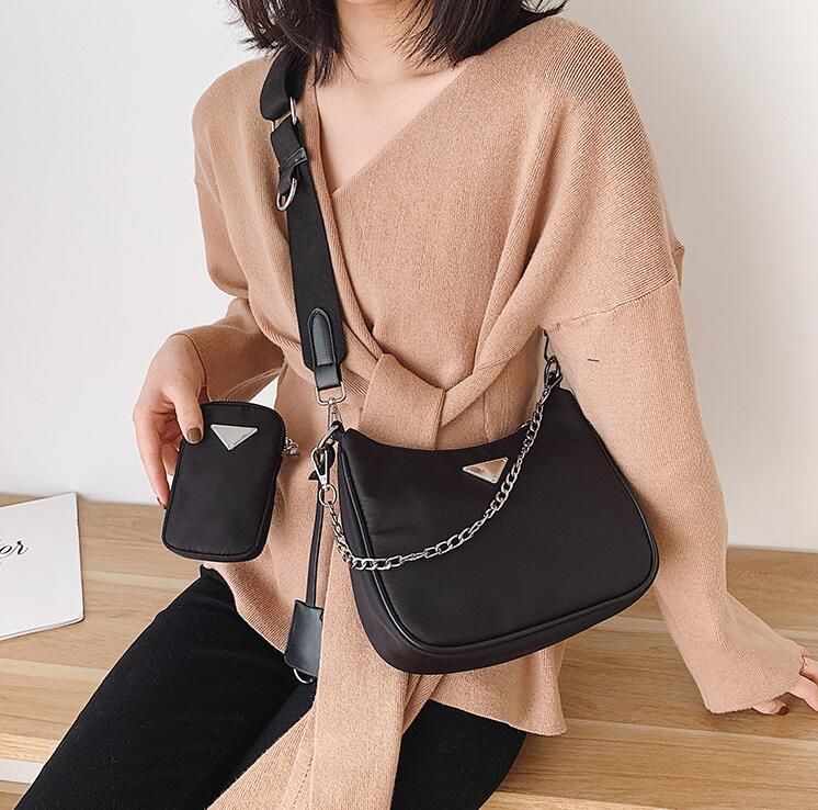 Acquistare 2020 I Più Nuovi Epoca Stile Di Nylon Mulit Borsa Nera Borsa  Crossbody Borsa A Tracolla Halt Luna Baguette Bag Hobo Con Box Economico |  Consegna Veloce E Qualità | DHgate Italy