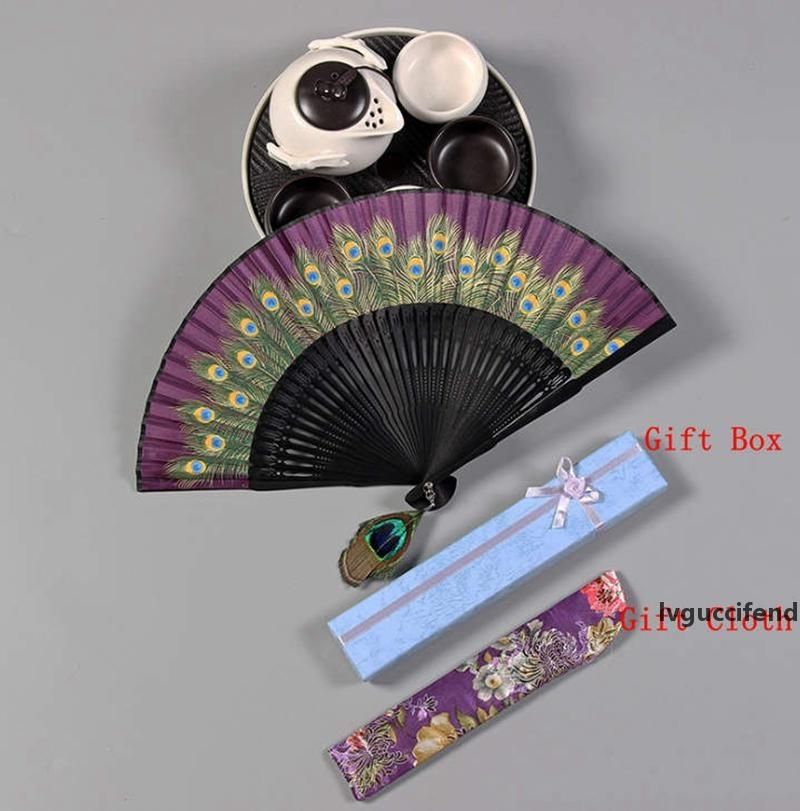 Chinese Peacock Hand Fans Craft Wedding Fan Gift Decoration Portable Silk Folding Hand Fan Traditional Wedding Gift Baby Favors Baby Party Decorations From Lvguccifendi 8 06 Dhgate Com