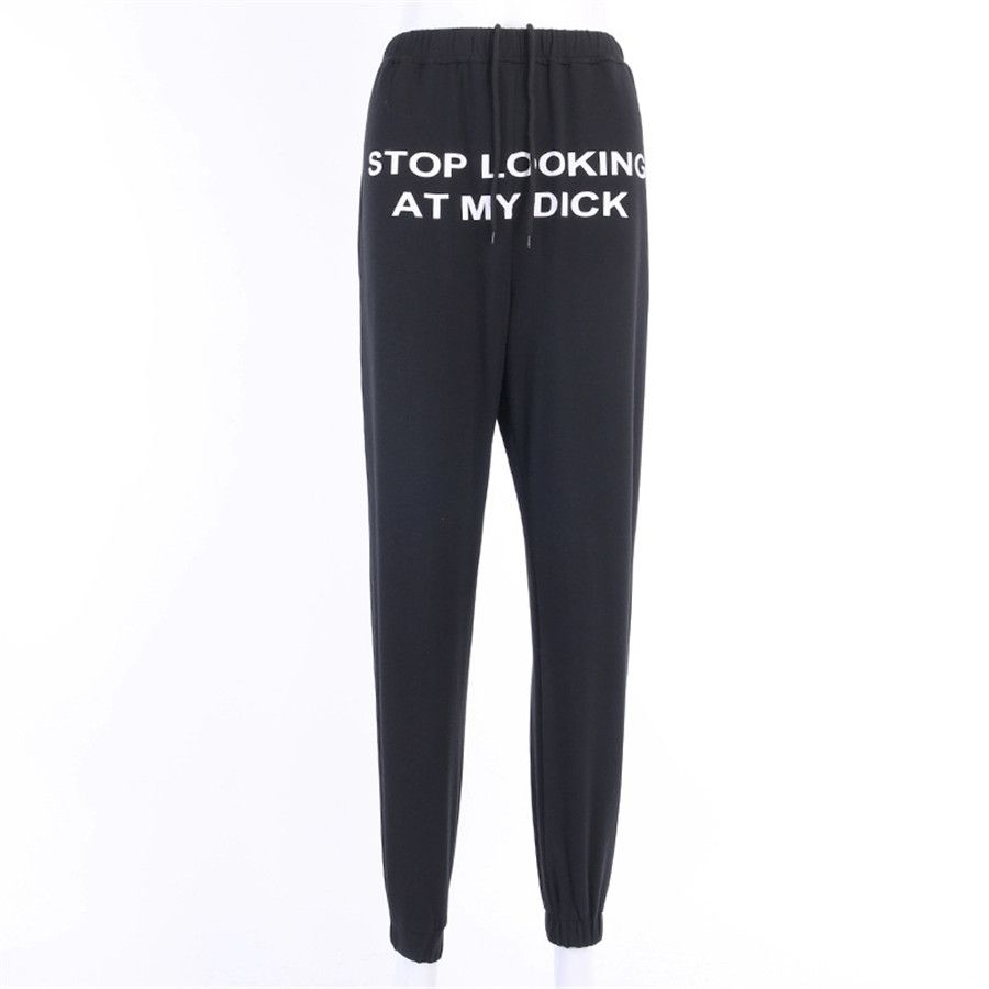 Stop Looking At My D Sweatpants Gray