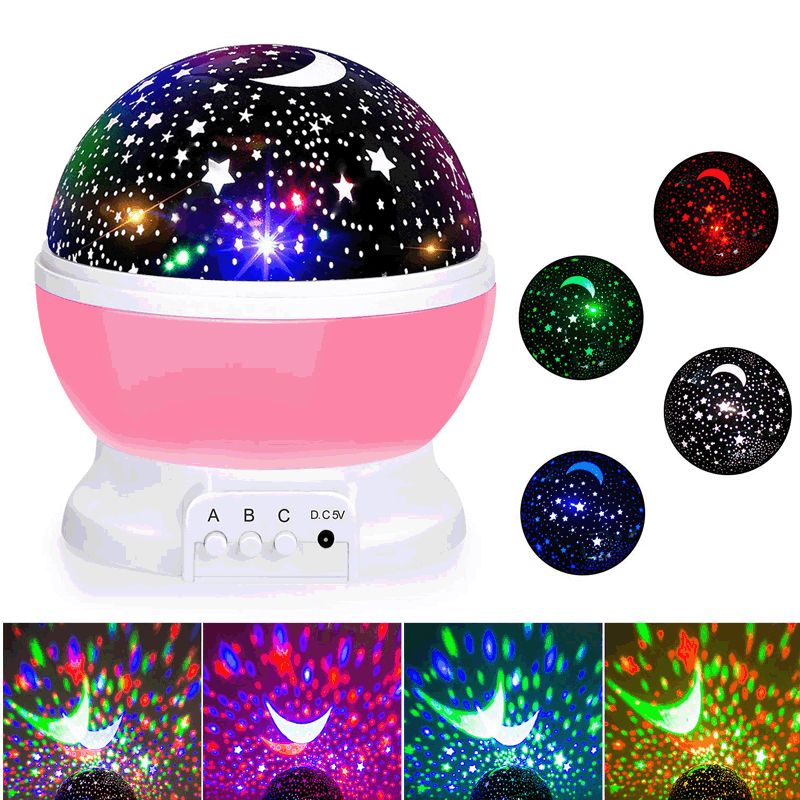 spinning night light projector