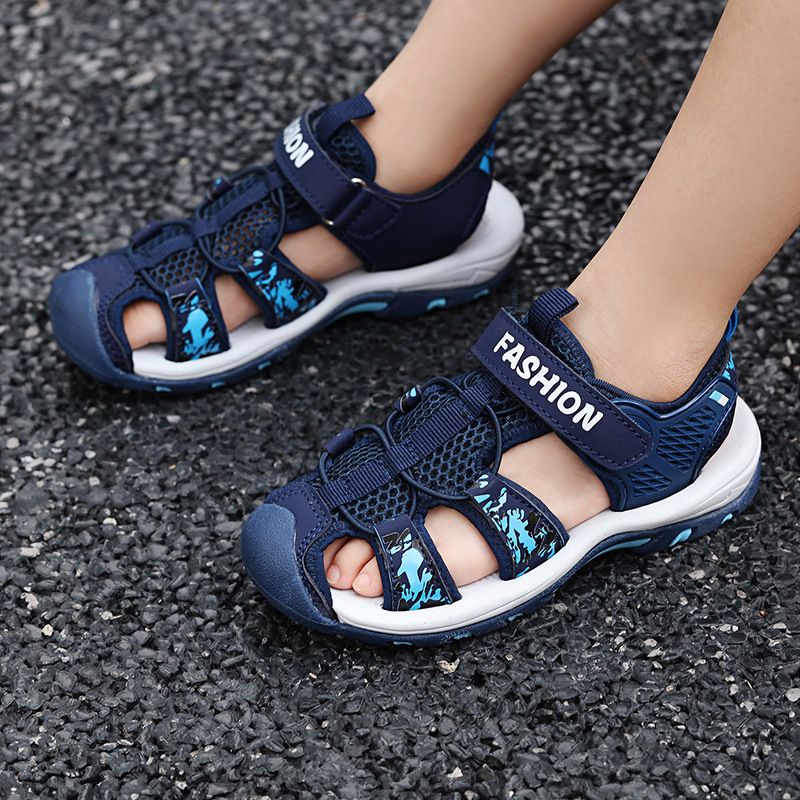 Beach Sandals For Boys Summer Kids Shoes Suede Genuine Leather Close Toe Breathable Cut Outs Pig Leather Children Shoes Boys Shoe Boots Online Children Shoes From Breenca 48 81 Dhgate Com
