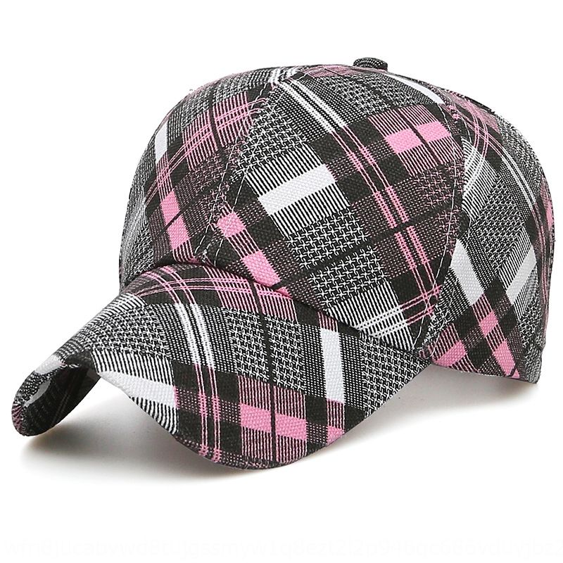 striped baseball cap