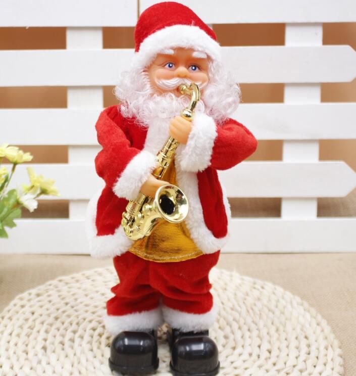 Compre Bailar Electrica Juguetes De Papa Noel Navidad Electrica Musica De Santa Claus Muneca De Navidad Para Los Ninos Parte De Navidad De Dibujos Animados Accesorios Gga3561 2 A 9 76 Del