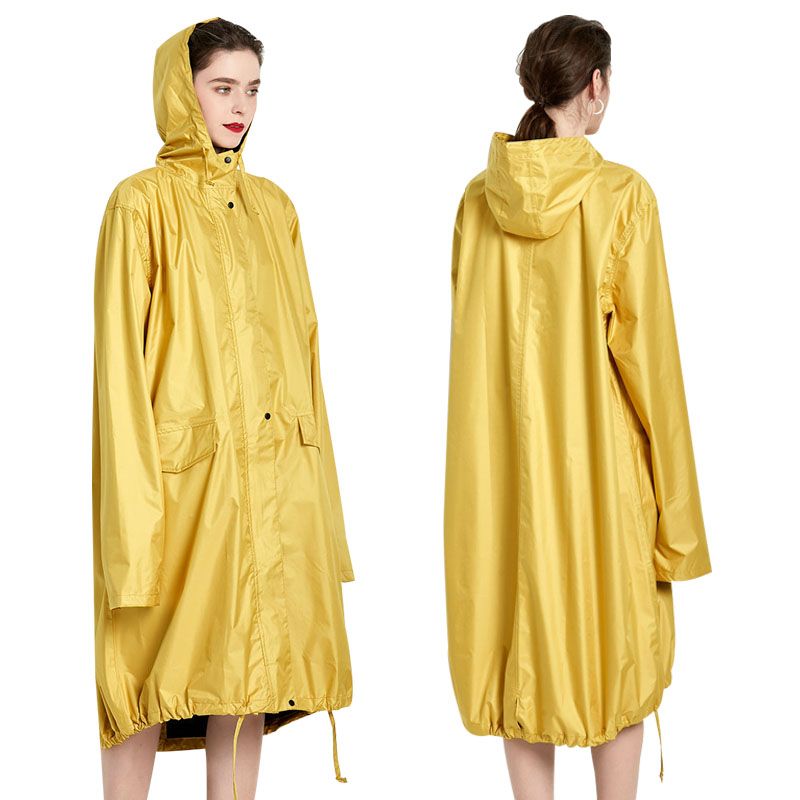 women's long lightweight raincoat
