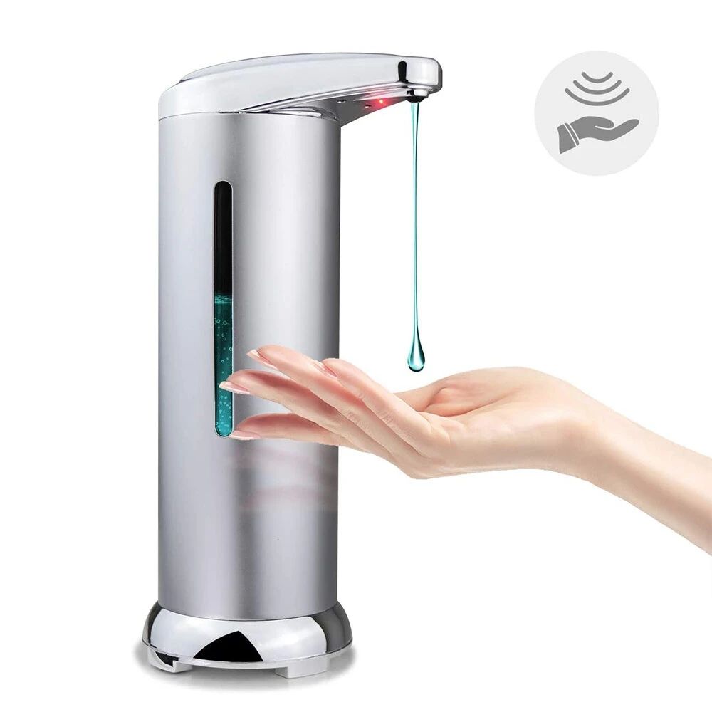 Touchless Automatic Stainless Steel Soap Dispenser Hands-Free With Motion Sensor