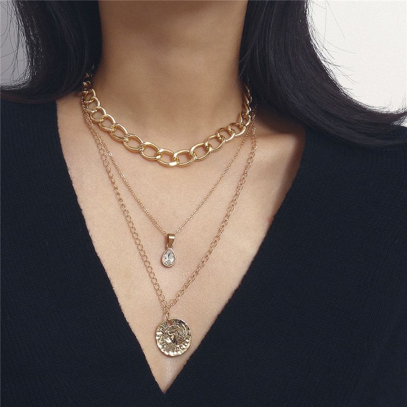 Irregular Plate Geometric Pendant Necklace Water Drop Zircon Thick Chain Women Multi Layer V Neck Necklace Jewelry Wholesale From Lszyks 2 35 Dhgate Com Irregular Plate Geometric Pendant Necklace Water Drop Zircon Thick Chain Women Multi Layer V Neck Necklace Jewelry Wholesale From Lszyks 2 35 Dhgate Com