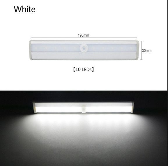 10 LEDs White.