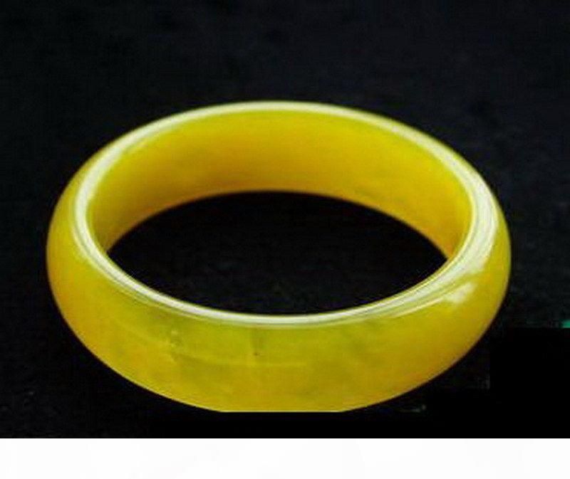 yellow jade bangle bracelet