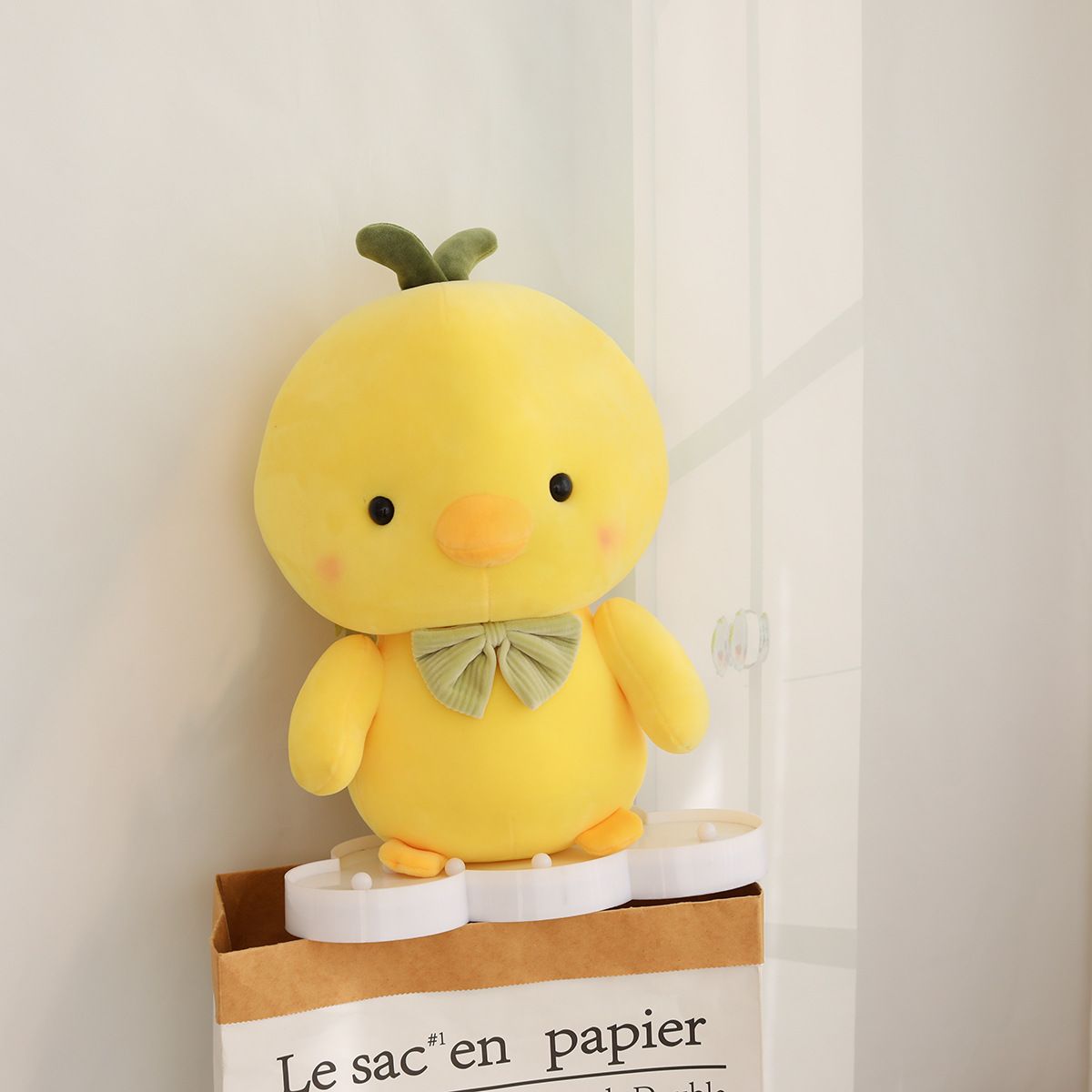 ZaRoing Small Yellow Chicken Figurine Big Fat Chicken Yellow Chick Cute Plush Toy Pillow Home Bedroom
