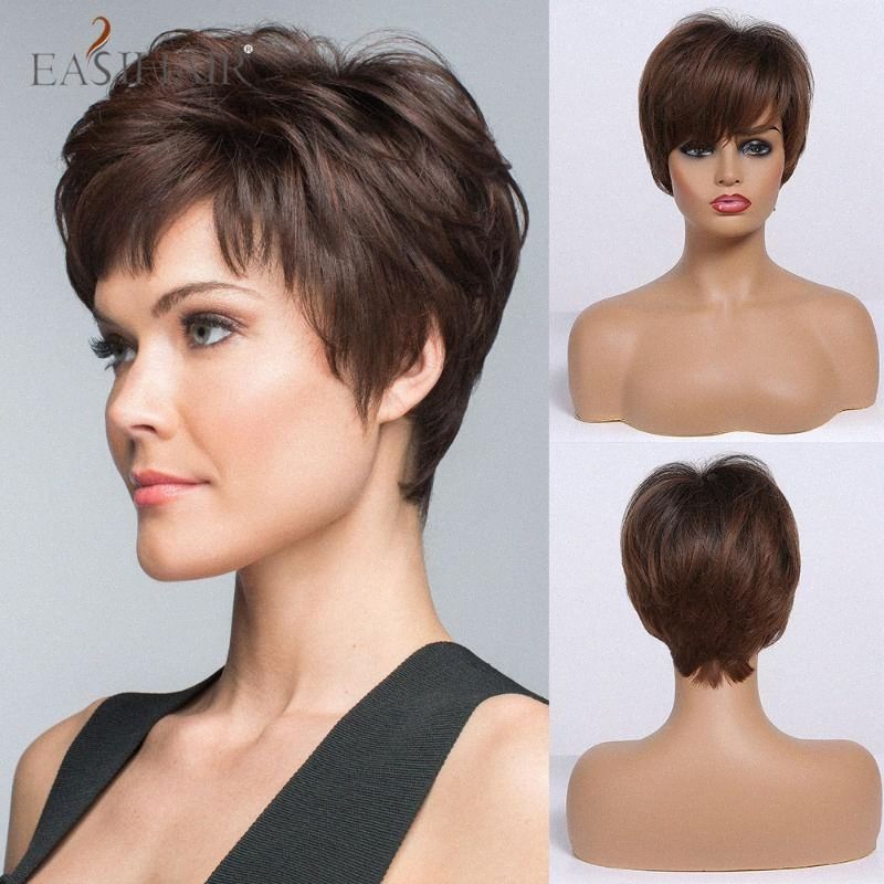 Kupit Optom Easihair Shaten Korotkie Pariki S Chelkoj Sinteticheskie Pariki Volos Natural Layered Pricheska Zharoprochnyh Dlya Zhenshin Afo Americ Ycsj Otwalmarts V Kategorii Sinteticheskie Pariki 2 496 Rub Na Ru Dhgate Com Dhgate