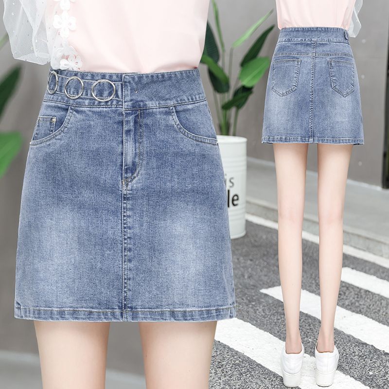 korean jeans skirt fashion