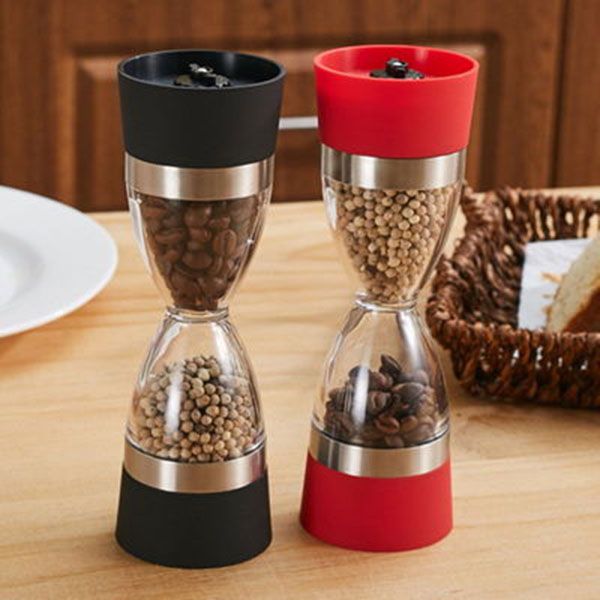 dual salt and pepper grinder