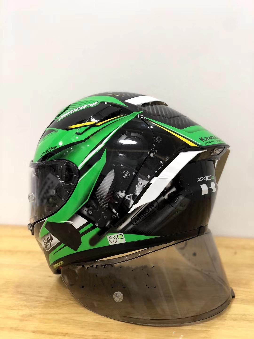 Fronte Pieno X14 Kawasaki Verde Casco Del Motociclo Antiappannamento  Visiera Uomo Che Guida Auto Motocross Casco Della Motocicletta NON ORIGINAL  Casco Da 211,57 € | DHgate Italy
